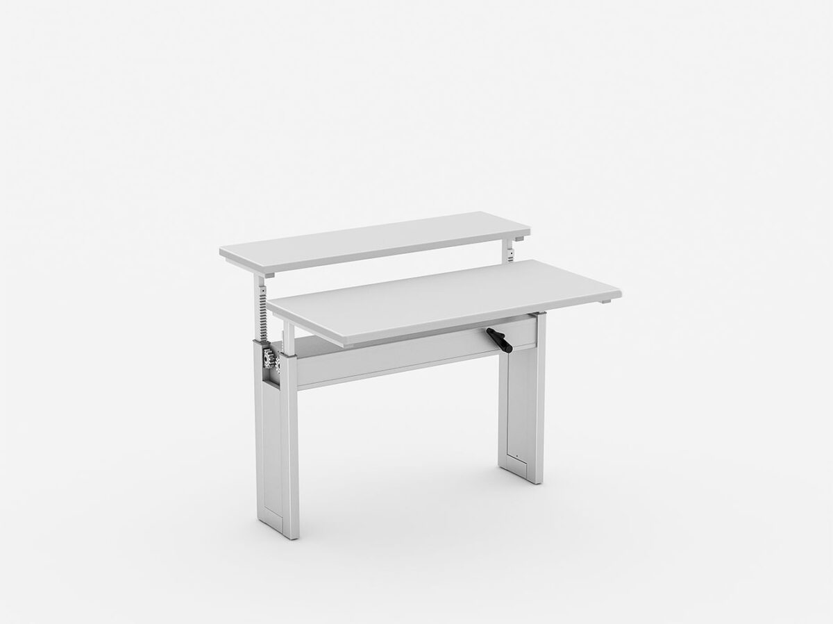 Mesa ergonômica com regulagem de altura – sem sapata